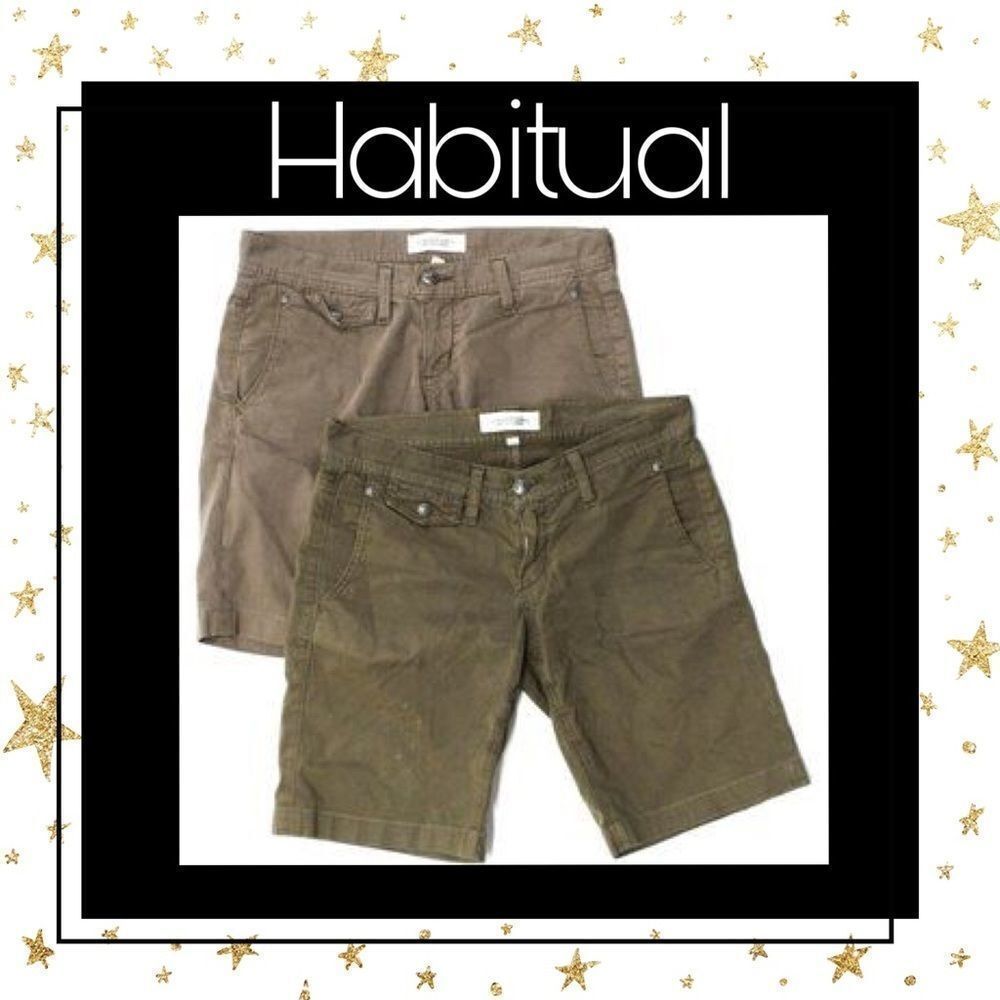 Habitual Low Rise Bermuda Shorts Lot of 2 Sz 25